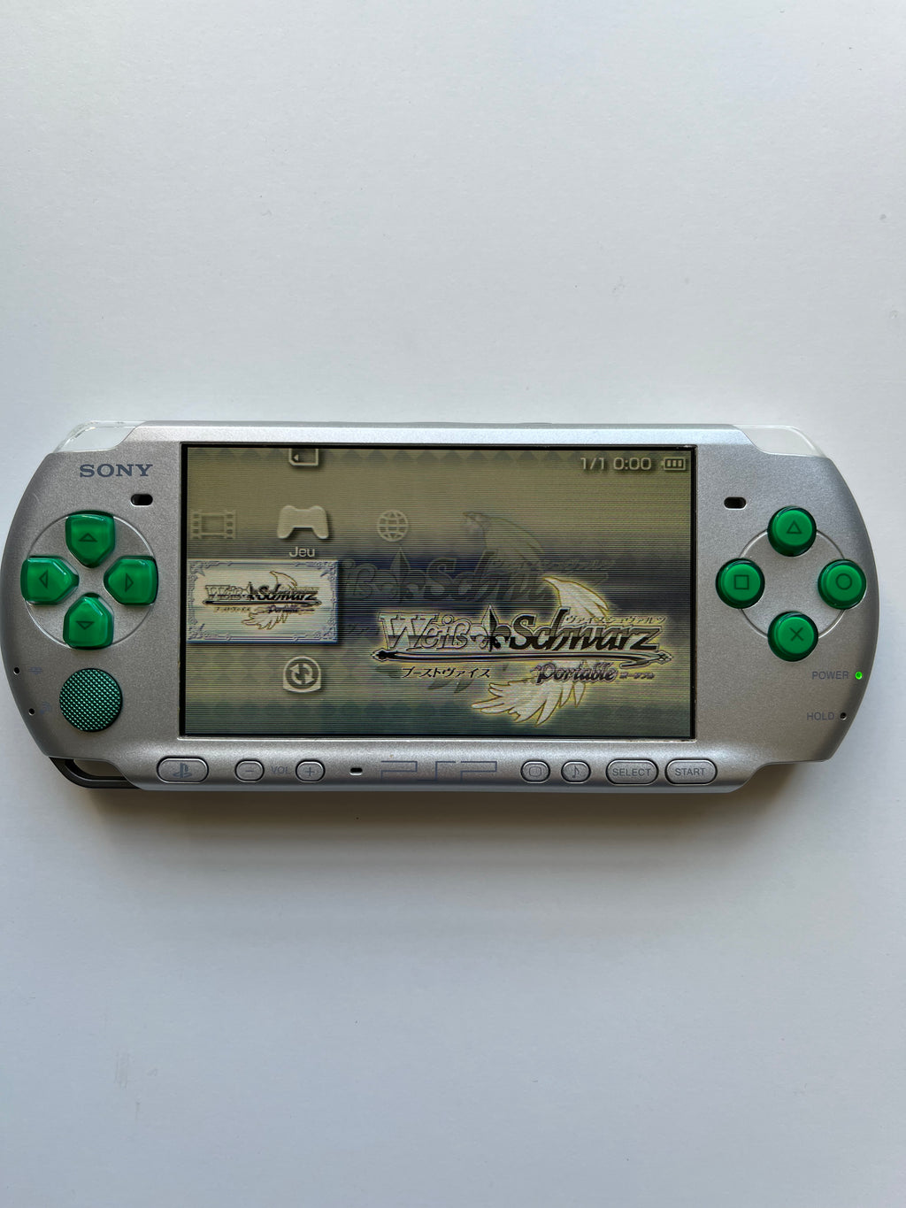 PSP 3000 Mystic Silver/Green