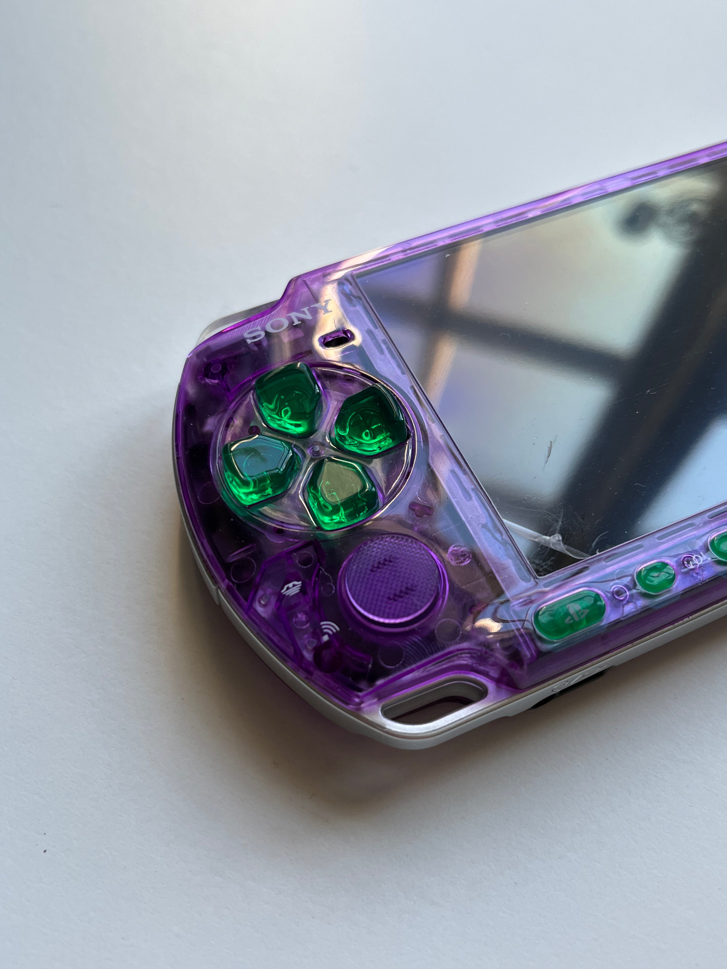 PSP 3000 Transparent Purple