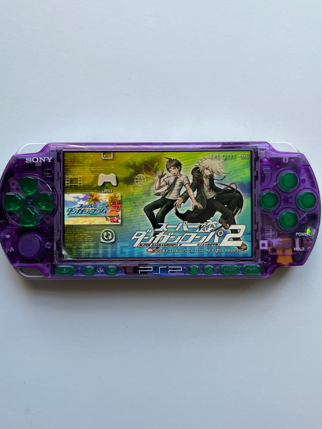 PSP 3000 Transparent Purple
