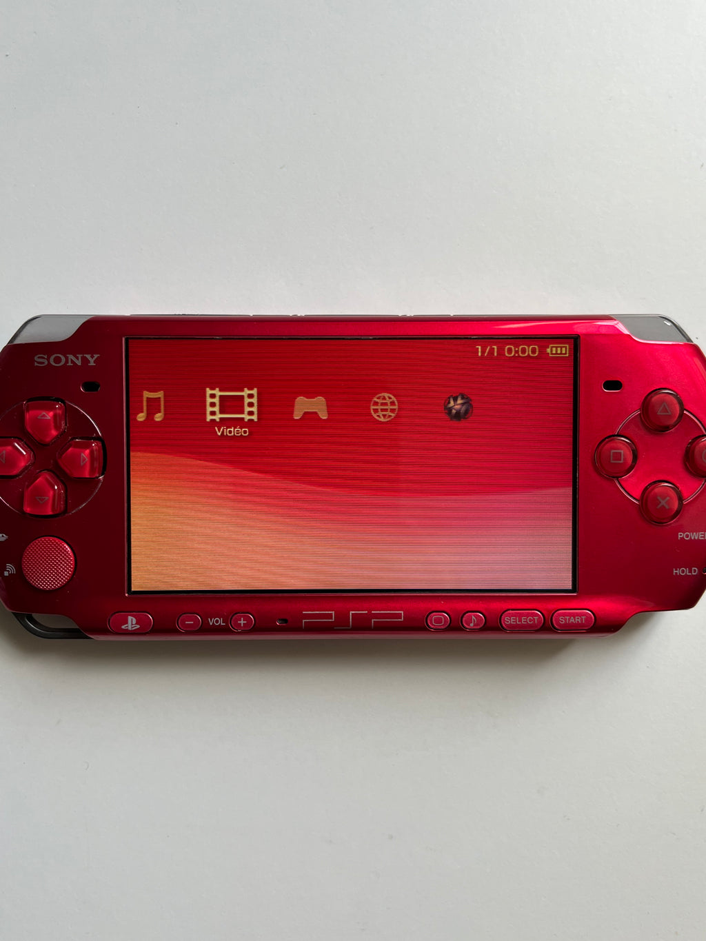 PSP 3000 Rouge Vibrant