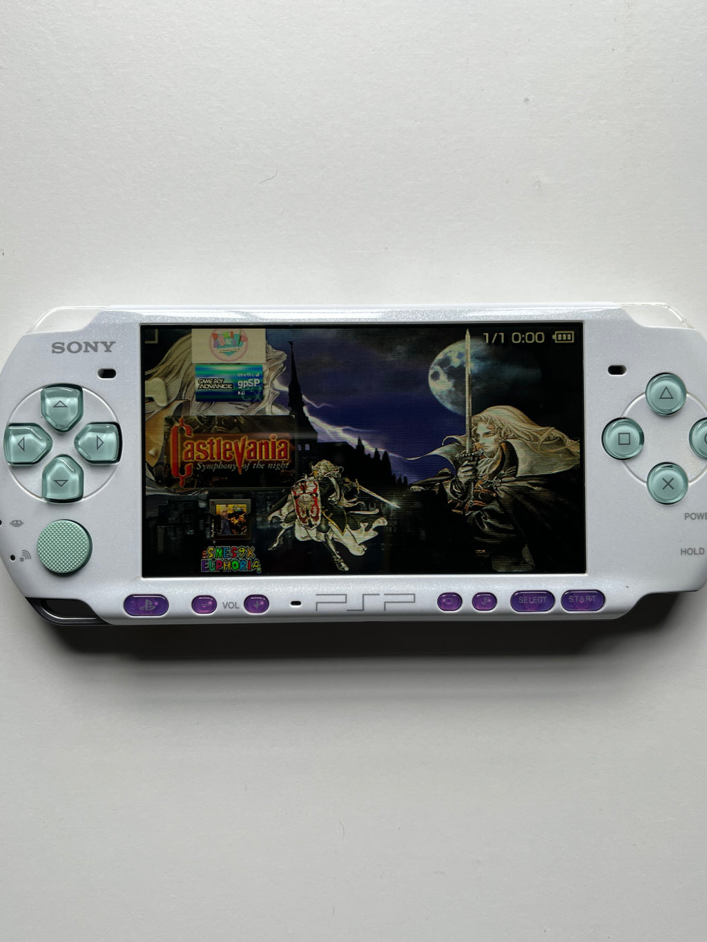 PSP 3000 Pearl White - Blue