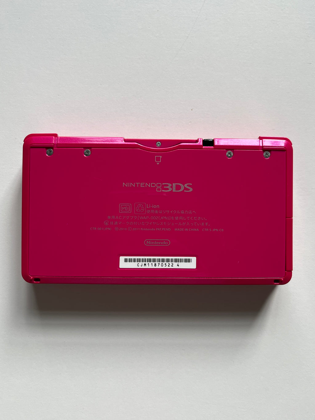 Gloss Pink Nintendo 3DS