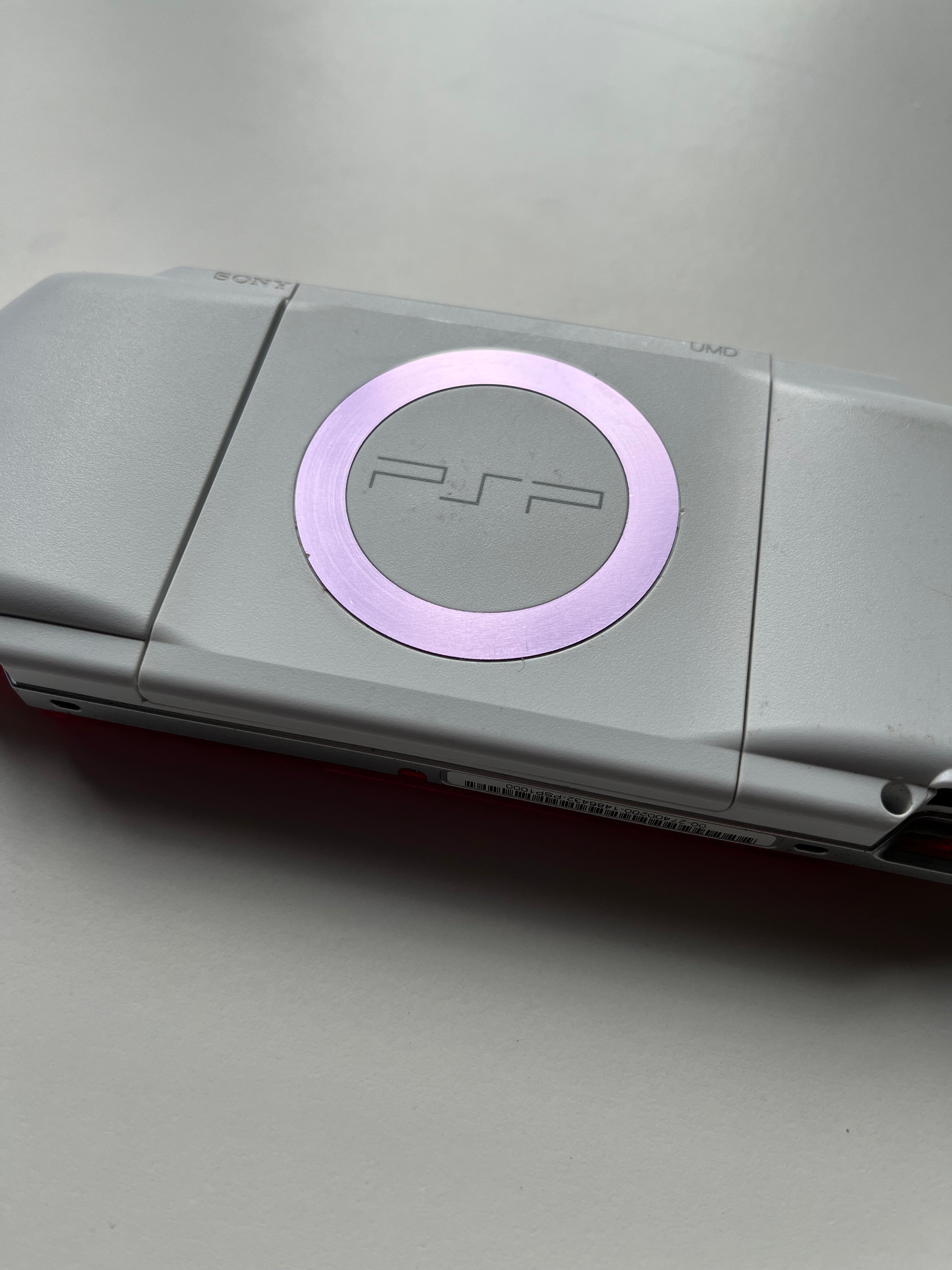 PSP 1000 Transparent Pink - White