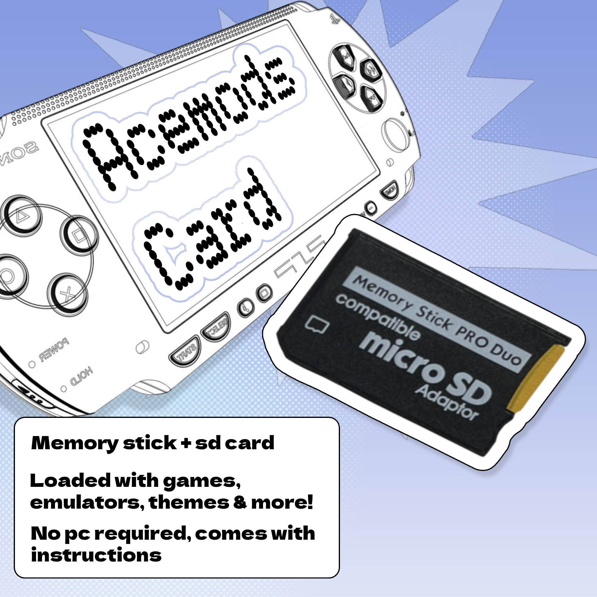 Acemods Card (Memory Stick+Sd Card)