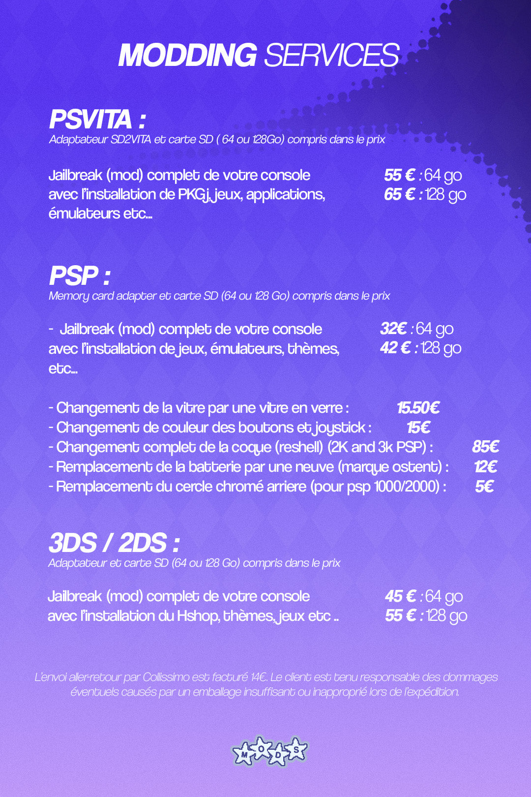 PSP Modding Service